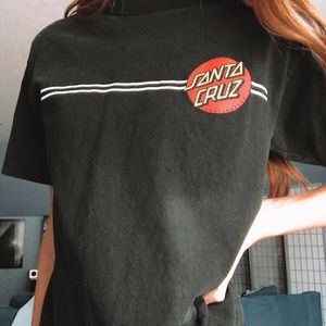 GRAY Santa Cruz skateboard tee